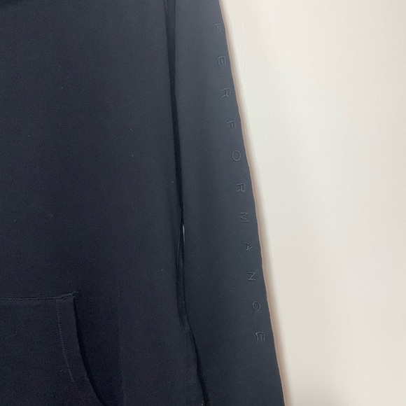 Calvin Klein Performance Black Cowl Neck Hoodie Sweatshirt Size Large - Picture 4 of 9